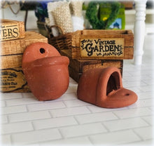 Dollhouse terracotta wall planter pots