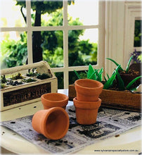 Terracotta Pots x 4 - small - Miniature