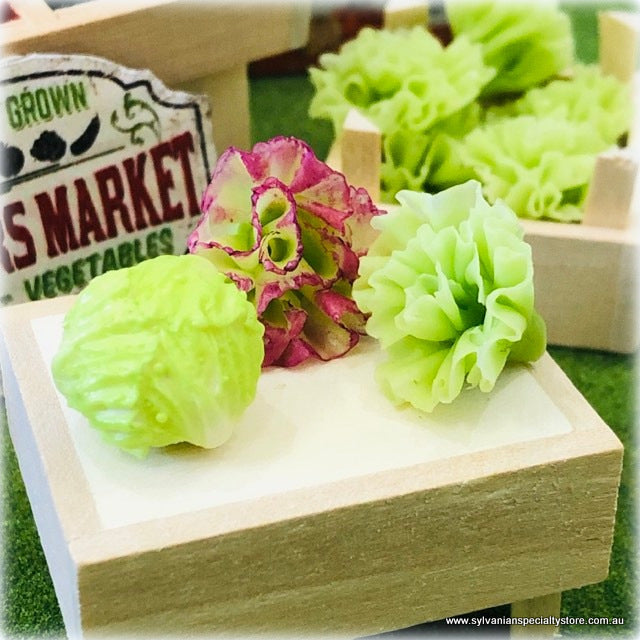 Dollhouse miniature mixed lettuce