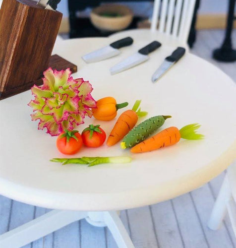 Summer Salad Vegetables - 8 pieces - Miniature