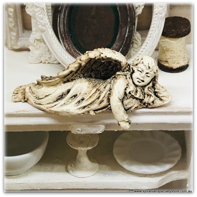 Dollhouse Miniature Angel Cherub Shelf Sitter ornament