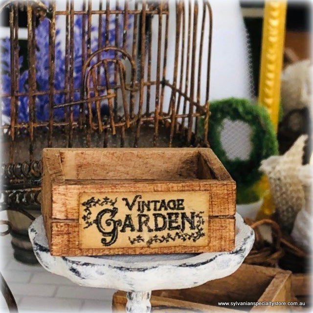 Vintage Garden Crate - Miniature