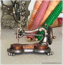 Dollhouse miniature vintage style sewing machine