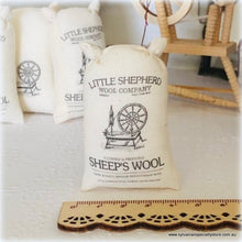 Dollhouse miniature Sheeps wool in sack