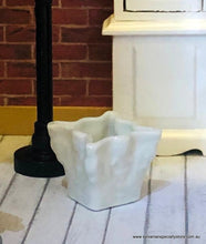 Modern White Planter Pot - Miniature