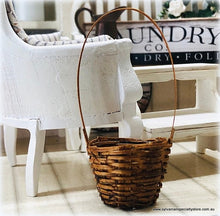 Dollhouse Miniature wicker basket laundry