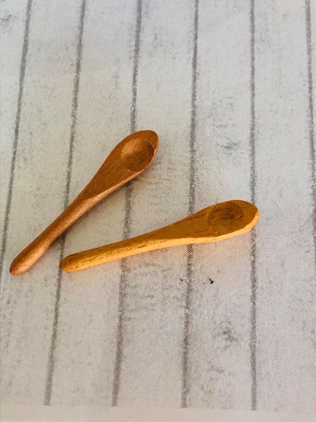 Pair of Wooden Spoons - Miniature