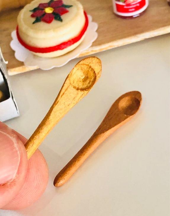 Pair of Wooden Spoons - Miniature