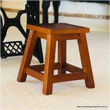 Dollhouse miniature furniture sewing stool