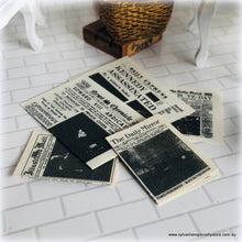 Dollhouse miniature event newspapers royal shops bundle newsagent