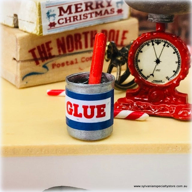 Dollhouse pot of glue shed school toymaker workshop
