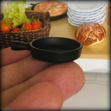 Dollhouse miniature saucepan cast iron look black