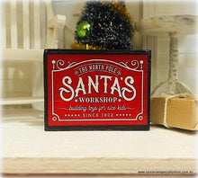 Dollhouse Sign santa's workshop north pole