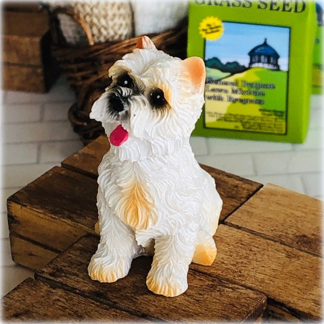 Dollhouse animal pet Westie Highland Terrier