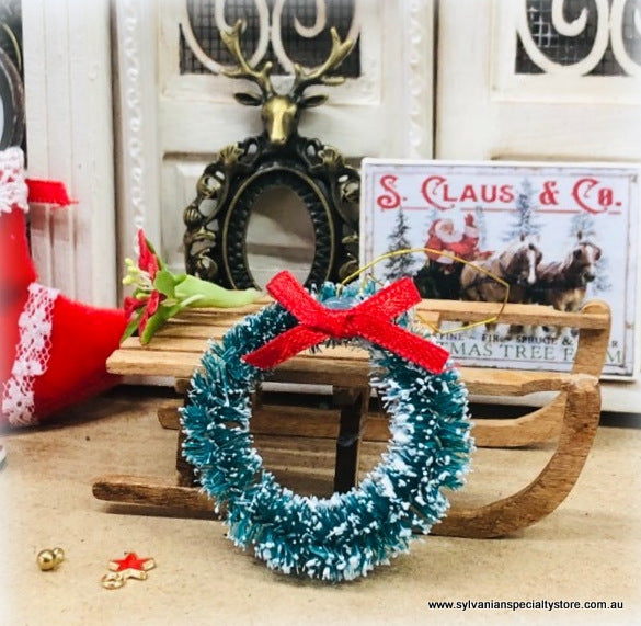 Dollhouse Christmas Wreath  - 4 cm - Miniature