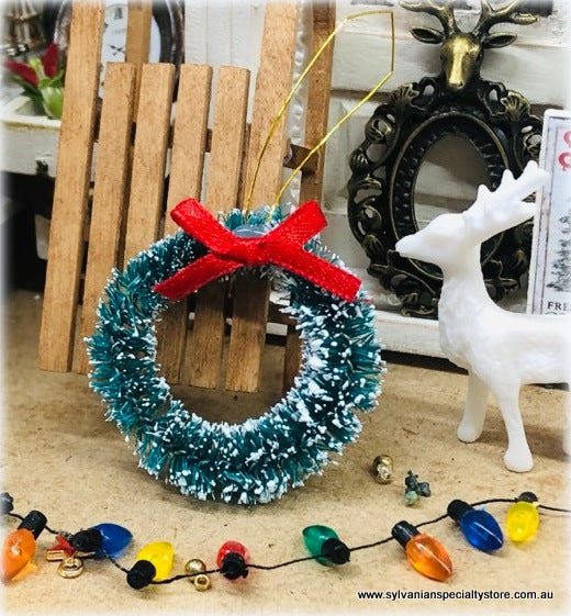 Dollhouse Christmas Wreath  - 4 cm - Miniature