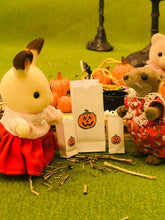 Miniature dollshouse halloween trick or treat bags
