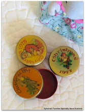 Christmas biscuit tins x 3 - miniature