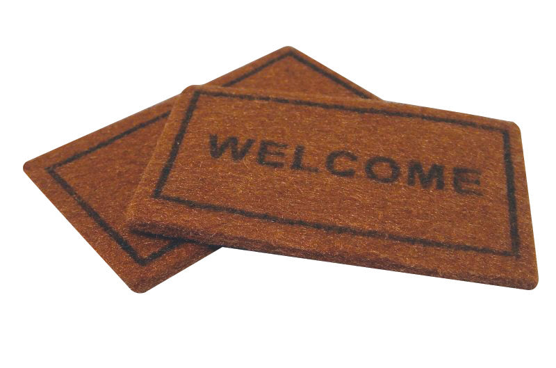 Welcome Doormat and plain coir mat
