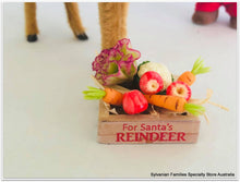 Dollshouse miniature food reindeer crate lettuce vegetables apples