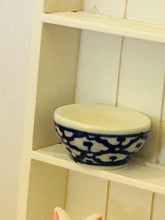 Blue White patterned bowl x 1