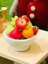 Dollshouse miniature bowl of fruit