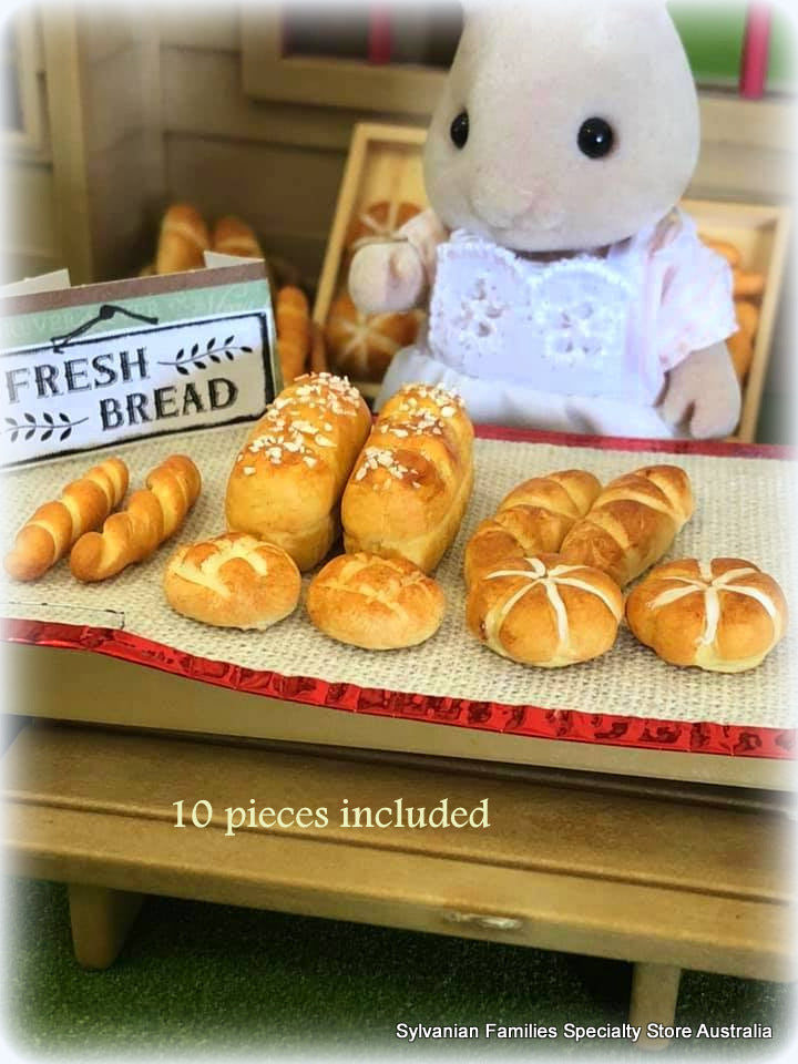 Sylvanian Families bakery bread market loaves