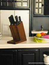 Knife block and 5 knives - Miniature