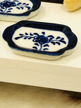 Blue Pattern Serving Dish x 1 - Long - Miniature