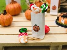 Dollshouse miniature lollipops treat bags sweets halloween