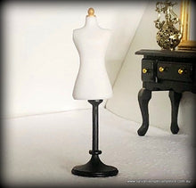 Dressmaker's mannequin - White - 8.5 cm high - Miniature