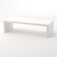 Low Modern White Table or Shelf - Miniature