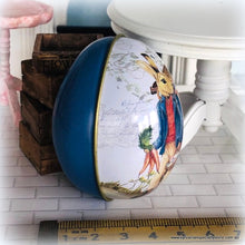 Easter Tin Egg - Market Theme - 6 cm high - Great idea for Gifting a Miniature in!