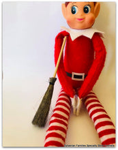 Christmas elf good house keeping broom