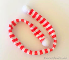Striped Christmas scarf