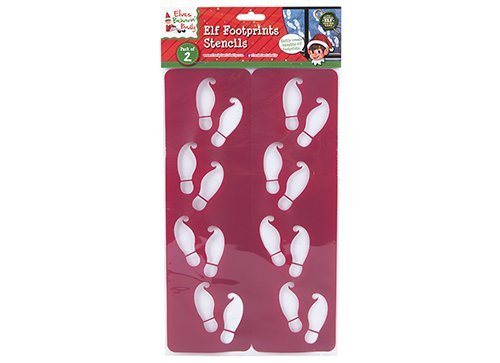 Elves Behavin' Badly Elf Footprints Stencil