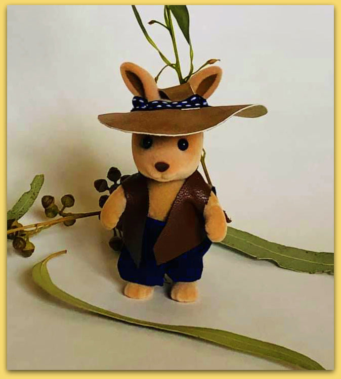 Farmer costume floppy hat for Sylvanian Families figure