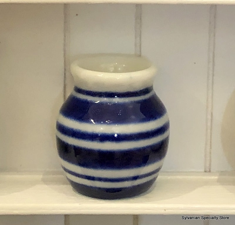 Blue Striped Vase (Style 19) - Miniature