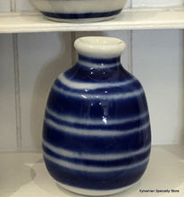 Blue Striped Vase (Style 7) - Miniature