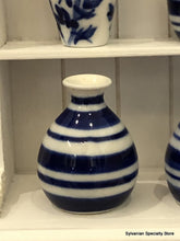 Blue Striped Vase (Style 16) - Miniature