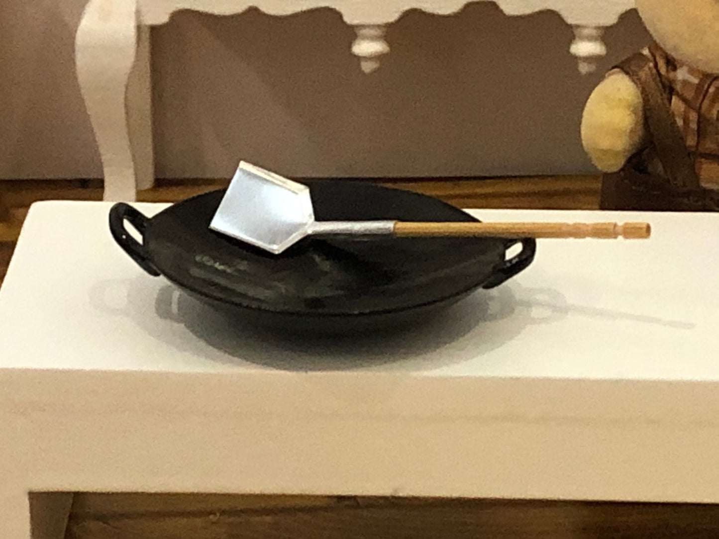 Dollshouse miniature wok 1:12