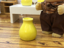 Dollshouse miniature yellow vaseD