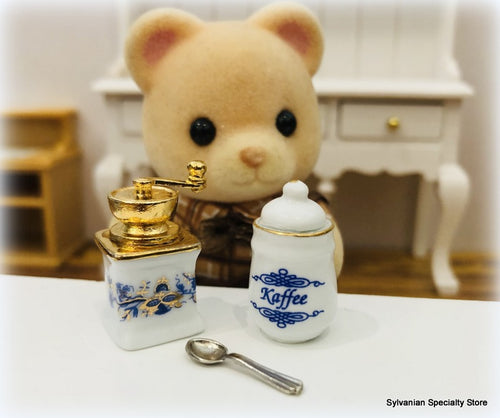 Reutters Porcelain coffee grinder and pot