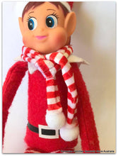 Elf in striped scarf