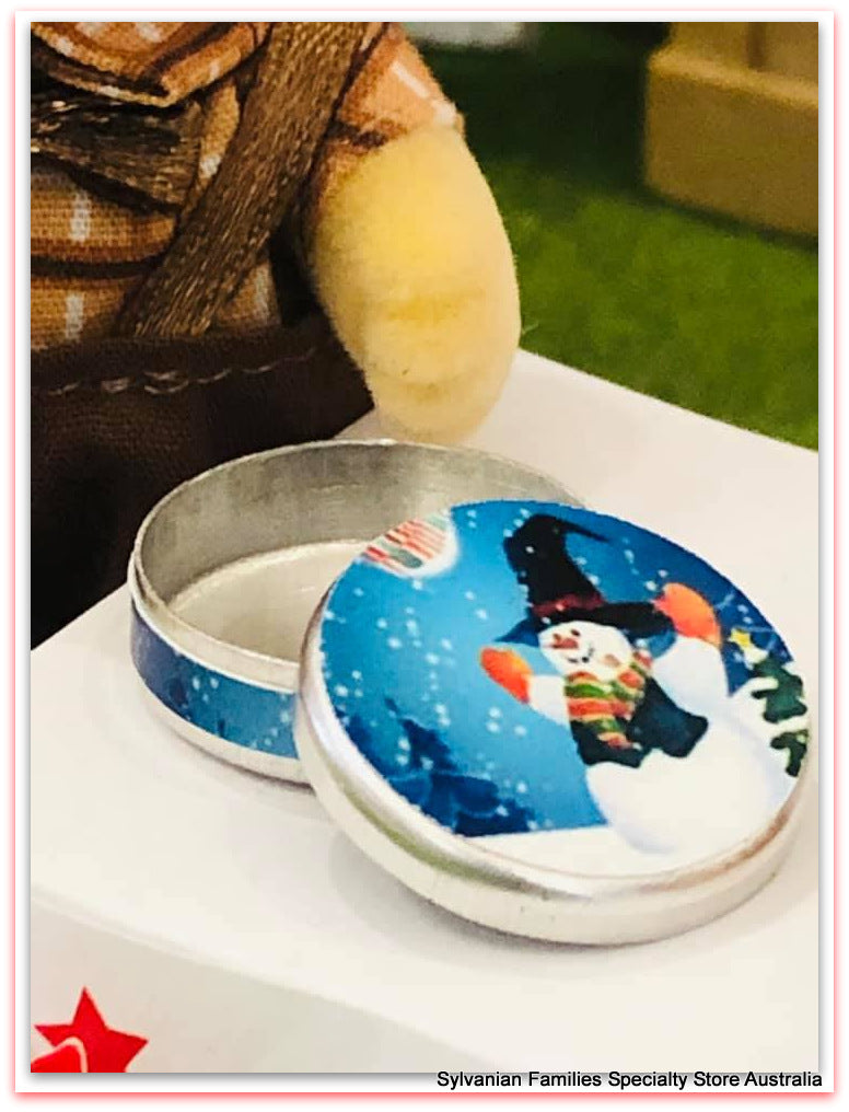 Christmas tin - Snowman theme