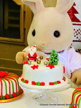 Dollshouse miniature Santa cake Christmas cake Sylvanian Families