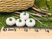 Mini white Pumpkins - Set of 4 - Miniature