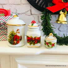 Christmas Jars - Set of 3 -  Miniature