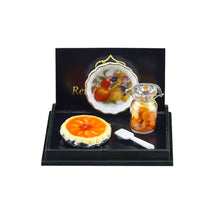 Reutter Porcelain Peach Tarte Set - Miniature