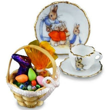Reutter Porcelain Miniature Easter Peter rabbit set Germany